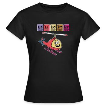 Helicopter Meme - Women's T-Shirt - black - Front - AI Model Female 172 dark (172cm)