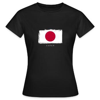 Drapeau du Japon - T-shirt Femme - noir - Devant - AI Model Female 172 dark (172cm)
