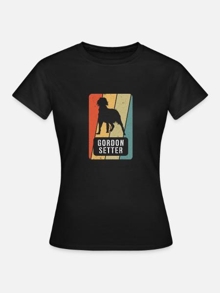 Gordon Setter Vintage Dog - Women's T-Shirt - black