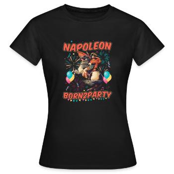 Napoléon Born2party - T-shirt Femme - noir - Devant - AI Model Female 172 dark (172cm)