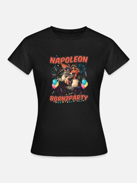 Napoléon Born2party - T-shirt Femme - noir