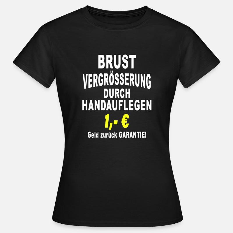Augmentation mammaire par imposition des mains Remboursement - T-shirt Femme - noir