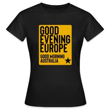 Eurovision Song Contest - Frauen T-Shirt - Schwarz - Vorne - AI Model Female 172 dark (172cm)