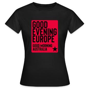 Eurovision Song Contest - Women's T-Shirt - black - Front - AI Model Female 172 dark (172cm)