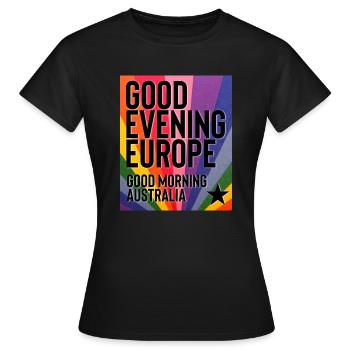 Guten Abend Europa - Frauen T-Shirt - Schwarz - Vorne - AI Model Female 172 dark (172cm)