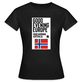 Eurovision Song Contest - Frauen T-Shirt - Schwarz - Vorne - AI Model Female 172 dark (172cm)