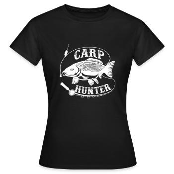 carp hunter - Frauen T-Shirt - Schwarz - Vorne - AI Model Female 172 dark (172cm)