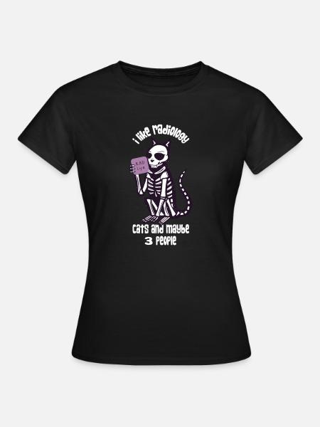 X-Ray Cat Rad Tech Art - Frauen T-Shirt - Schwarz