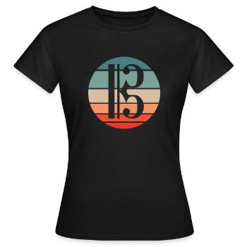 Viola Key Viola Viola Violist - Women's T-Shirt - black - Front - AI Model Female 172 dark (172cm)