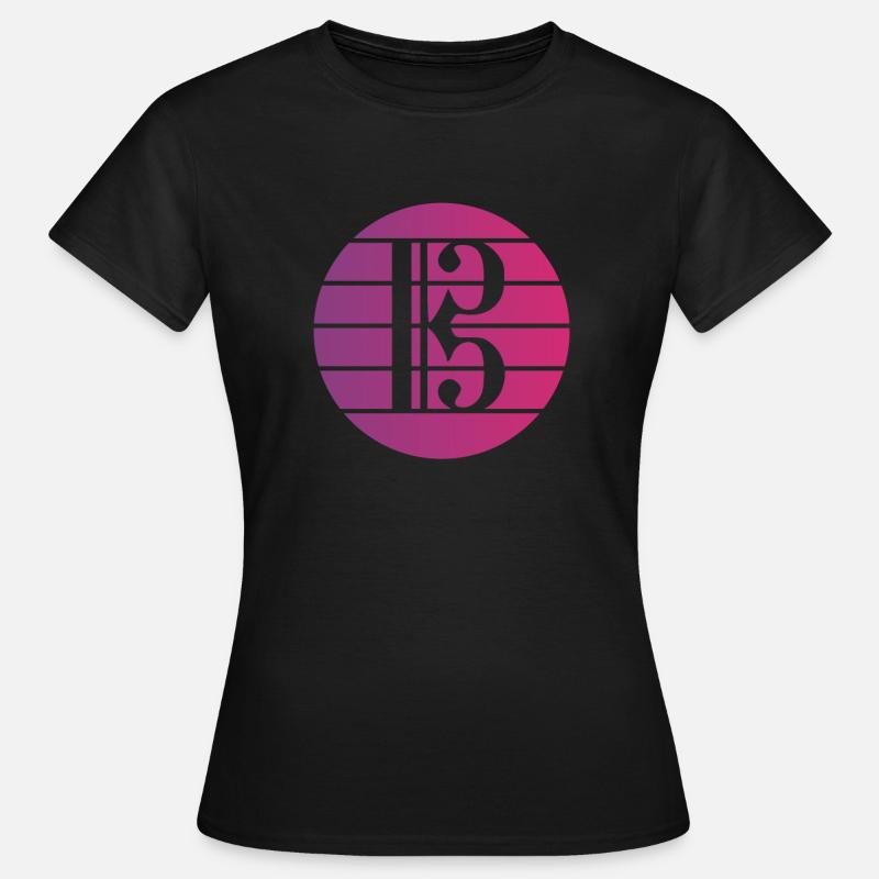 Viola Key Viola Viola Violist - Women's T-Shirt - black