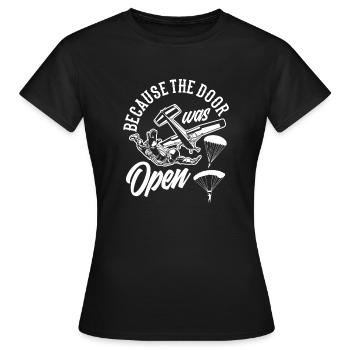 Parachutistes parachutistes - T-shirt Femme - noir - Devant - AI Model Female 172 dark (172cm)