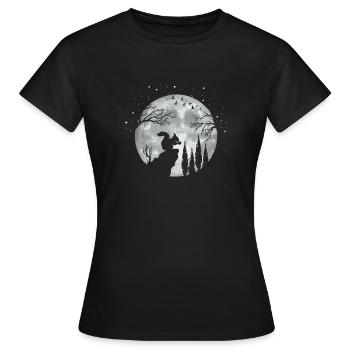 Eichhörnchen - Frauen T-Shirt - Schwarz - Vorne - AI Model Female 172 dark (172cm)