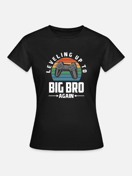 Ich Werde Wieder Großer Bruder Gamer Gaming - Dame-T-shirt - sort