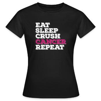 Brustkrebs Krebs - Frauen T-Shirt - Schwarz - Vorne - AI Model Female 172 dark (172cm)