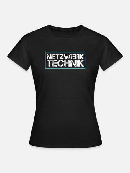 Netzwerk Technik - Frauen T-Shirt - Schwarz