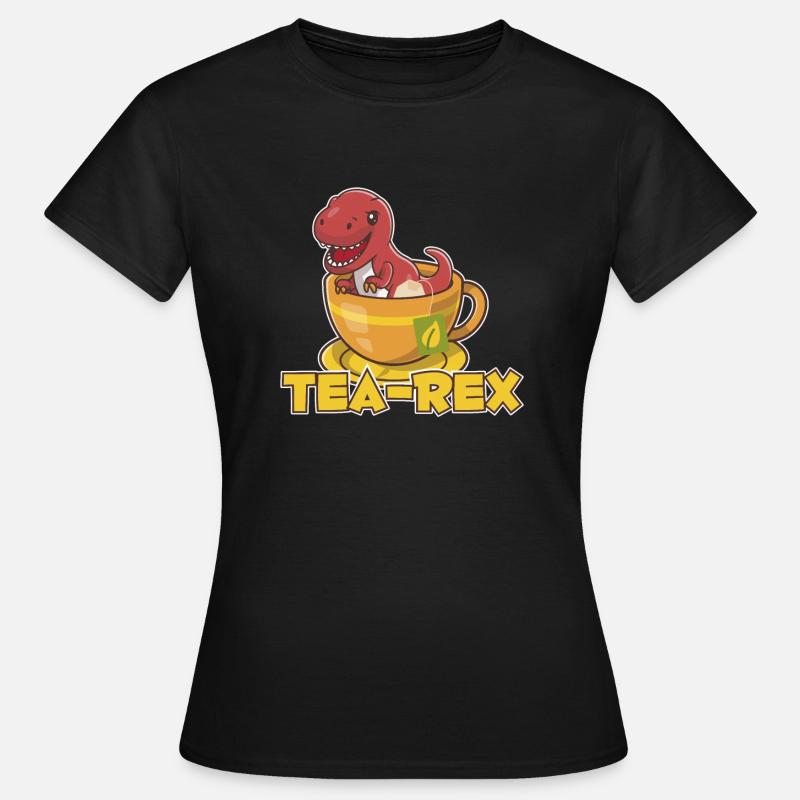 T-Rex Tee Rex Thé Rex - T-shirt Femme - noir