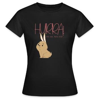 hurra... nicht - Frauen T-Shirt - Schwarz - Vorne - AI Model Female 172 dark (172cm)