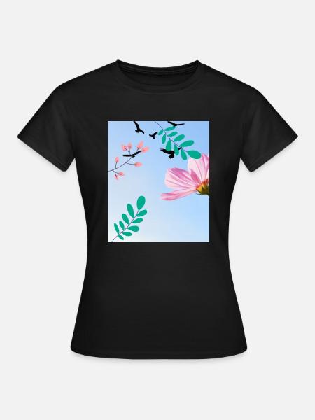 Nature - Frauen T-Shirt - Schwarz