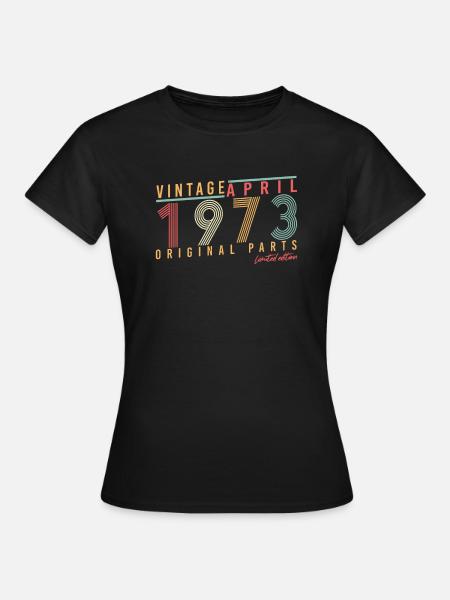 Avril 1973 Original - T-shirt Femme - noir