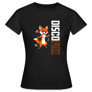 Discothèque Fuchs - T-shirt Femme - noir - Devant - AI Model Female 172 dark (172cm)