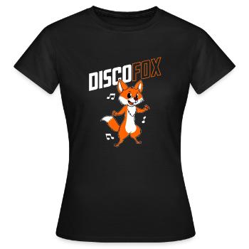 Discothèque Fuchs - T-shirt Femme - noir - Devant - AI Model Female 172 dark (172cm)
