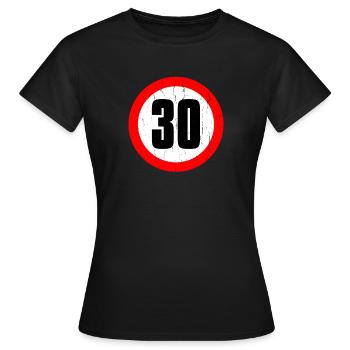 30 30 thirty - Frauen T-Shirt - Schwarz - Vorne - AI Model Female 172 dark (172cm)