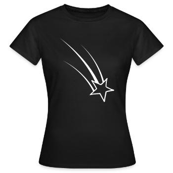 Étoile filante - T-shirt Femme - noir - Devant - AI Model Female 172 dark (172cm)