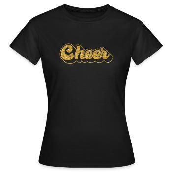 Cheer Cheerleading Cheer - Women's T-Shirt - black - Front - AI Model Female 172 dark (172cm)