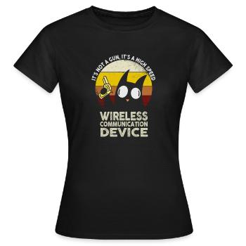 Its Not A Gun Meme Funny Its Not A Gun - Women's T-Shirt - black - Front - AI Model Female 172 dark (172cm)