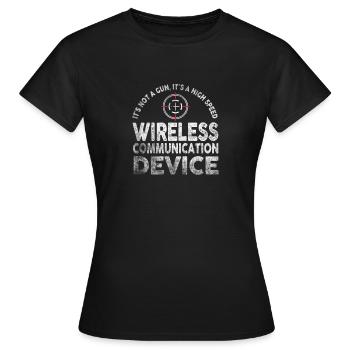 Its Not A Gun Meme Funny Its Not A Gun - Women's T-Shirt - black - Front - AI Model Female 172 dark (172cm)