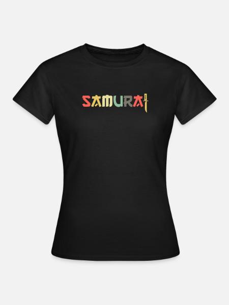 Samurai - Frauen T-Shirt - Schwarz