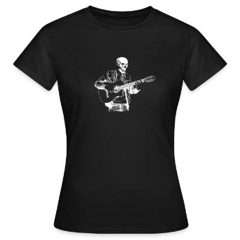 Guitare électrique Guitare électrique Guitariste Guitare - T-shirt Femme - noir - Devant - AI Model Female 172 dark (172cm)