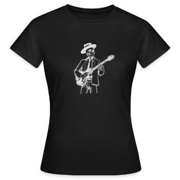 Guitare électrique Guitare électrique Guitariste Guitare - T-shirt Femme - noir - Devant - AI Model Female 172 dark (172cm)