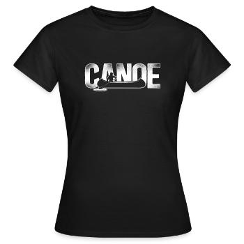 Canoë Canoë Vintage Canoë - T-shirt Femme - noir - Devant - AI Model Female 172 dark (172cm)