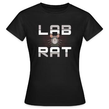 Lab Rat Funny Lab Tech Laboratory Technician - Frauen T-Shirt - Schwarz - Vorne - AI Model Female 172 dark (172cm)