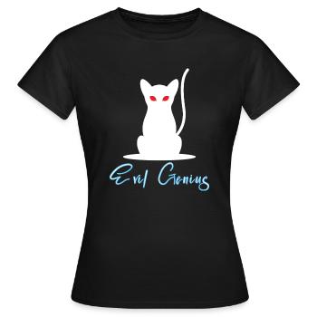 Evil Genius - génie diabolique - T-shirt Femme - noir - Devant - AI Model Female 172 dark (172cm)