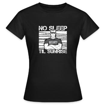 Security Security Guard Security Service - Women's T-Shirt - black - Front - AI Model Female 172 dark (172cm)