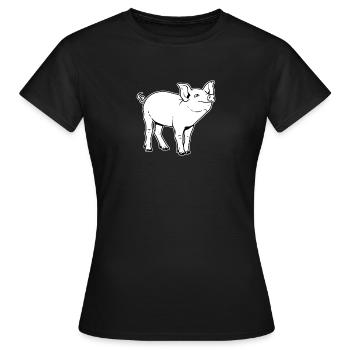 Éleveur de porcs Éleveur de porcs Éleveur de porcs - T-shirt Femme - noir - Devant - AI Model Female 172 dark (172cm)