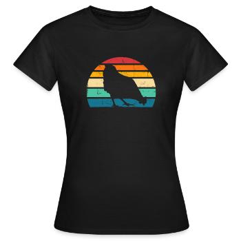 Huhn Hühner - Frauen T-Shirt - Schwarz - Vorne - AI Model Female 172 dark (172cm)