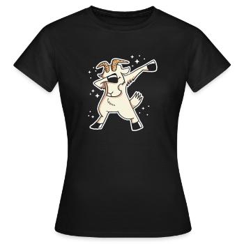 Chèvre Chèvre Chèvres - T-shirt Femme - noir - Devant - AI Model Female 172 dark (172cm)