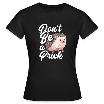 Hérisson Hérisson Hérisson - T-shirt Femme - noir - Devant - AI Model Female 172 dark (172cm)