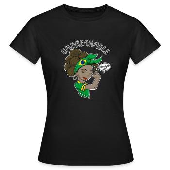 Fille brésilienne incassable I Héritage brésilien - T-shirt Femme - noir - Devant - AI Model Female 172 dark (172cm)