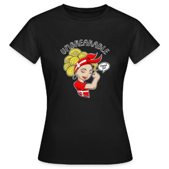 Danish Girl Unbreakable I Danish Heritage I - Frauen T-Shirt - Schwarz - Vorne - AI Model Female 172 dark (172cm)