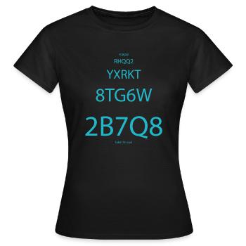 Destin - T-shirt Femme - noir - Devant - AI Model Female 172 dark (172cm)