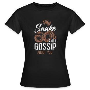 Serpent Serpent Vintage Mon Serpent Et - T-shirt Femme - noir - Devant - AI Model Female 172 dark (172cm)