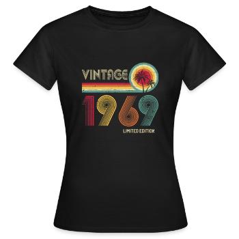 53 Year Old Vintage 1969 Limited Edition 53rd Birt - Women's T-Shirt - black - Front - AI Model Female 172 dark (172cm)