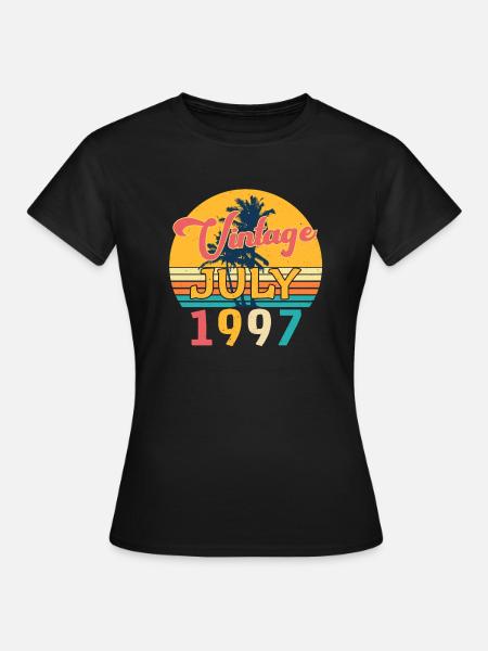 Baujahr Juli 1997 - Frauen T-Shirt - Schwarz