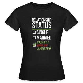 Landscaper Landscaping Landscape - Women's T-Shirt - black - Front - AI Model Female 172 dark (172cm)