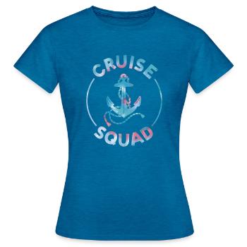 First Time Cruiser Cruise 2022 Tie Dye Print - T-shirt Femme - bleu saphir antique chiné - Devant - AI Model Female 172 dark (172cm)