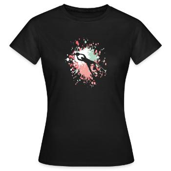Soccer Goal Keeper Color Splash - T-shirt Femme - noir - Devant - AI Model Female 172 dark (172cm)